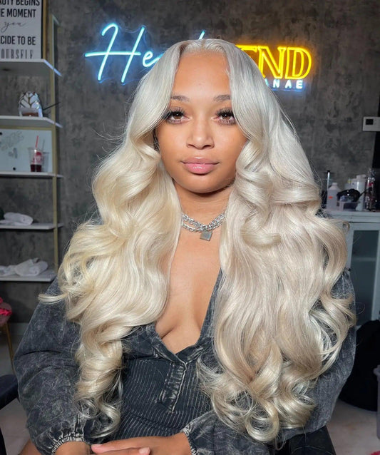 613 hd Lace Frontal Wig 13x6 Lace Frontal Wig Human Hair for Women Blonde Human Hair Wig 13x4 Body Wave Lace Front Wigs on Sale - MANDOTOS