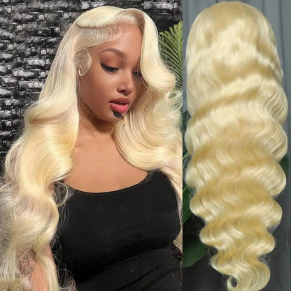 613 hd Lace Frontal Wig 13x6 Lace Frontal Wig Human Hair for Women Blonde Human Hair Wig 13x4 Body Wave Lace Front Wigs on Sale - MANDOTOS