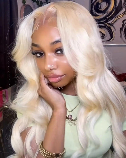 613 hd Lace Frontal Wig 13x6 Lace Frontal Wig Human Hair for Women Blonde Human Hair Wig 13x4 Body Wave Lace Front Wigs on Sale - MANDOTOS