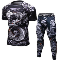 Ancient Energy MMA workout compression rashguard shirt featuring a snug fit and breathable fabric for intense training sessions.
