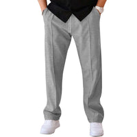 Men's Trousers Sports Casual Loose Straight Pants With Drawstring Design Clothing - MANDOTOS