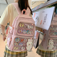 Cute schoolbag for middle and high school students by Ancient Energy, featuring a colorful, playful design suitable for students.
