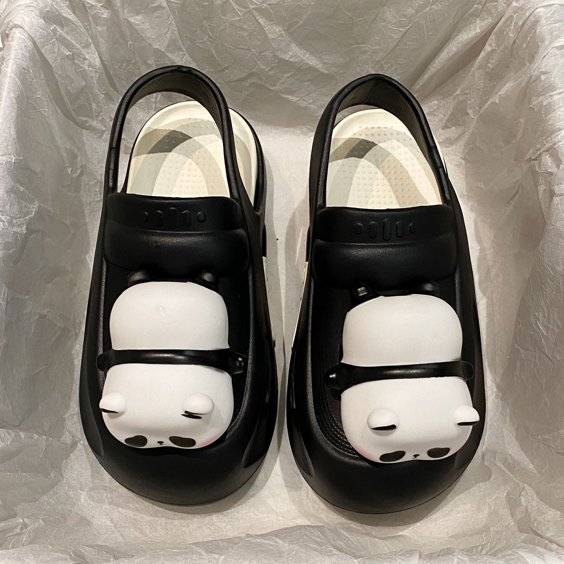 Cute Slipper With Panda Lamp Summer Sandals Femme Light Funny Woman Slippers Shoes Women - MANDOTOS