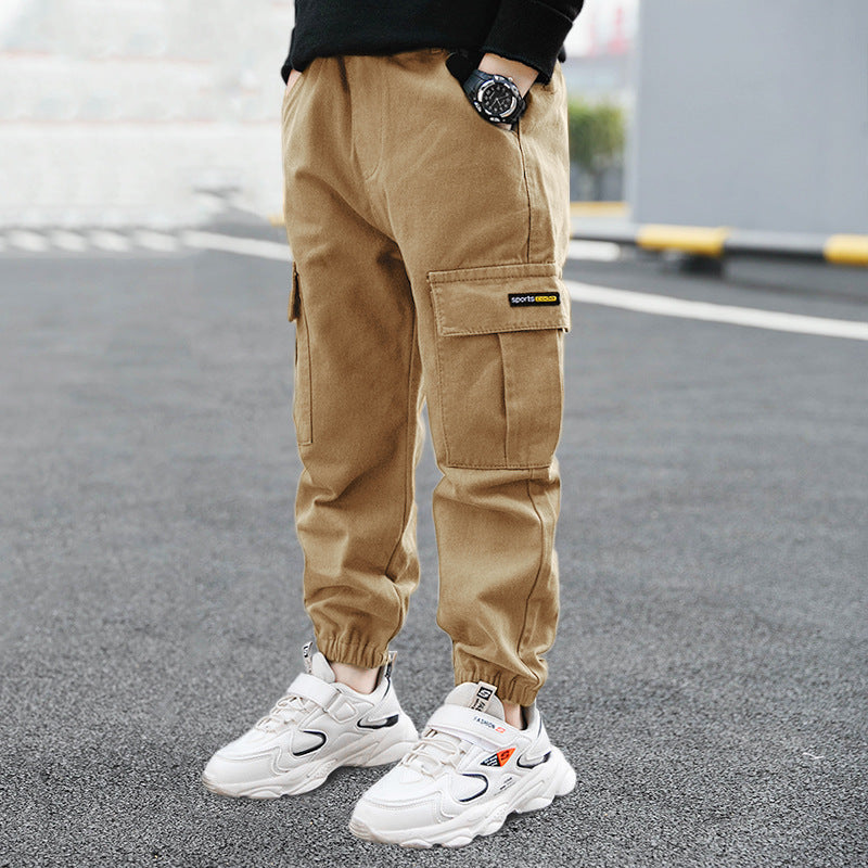 Children's summer trousers from Ancient Energy, large children's overalls with a comfortable fit and casual style.