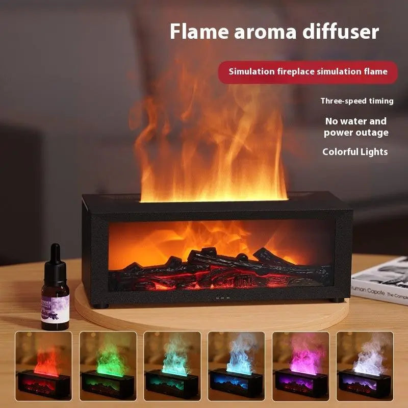 "New Flame Aromatherapy Humidifier Oil Diffuser Machine 3D Flame. - MANDOTOS"