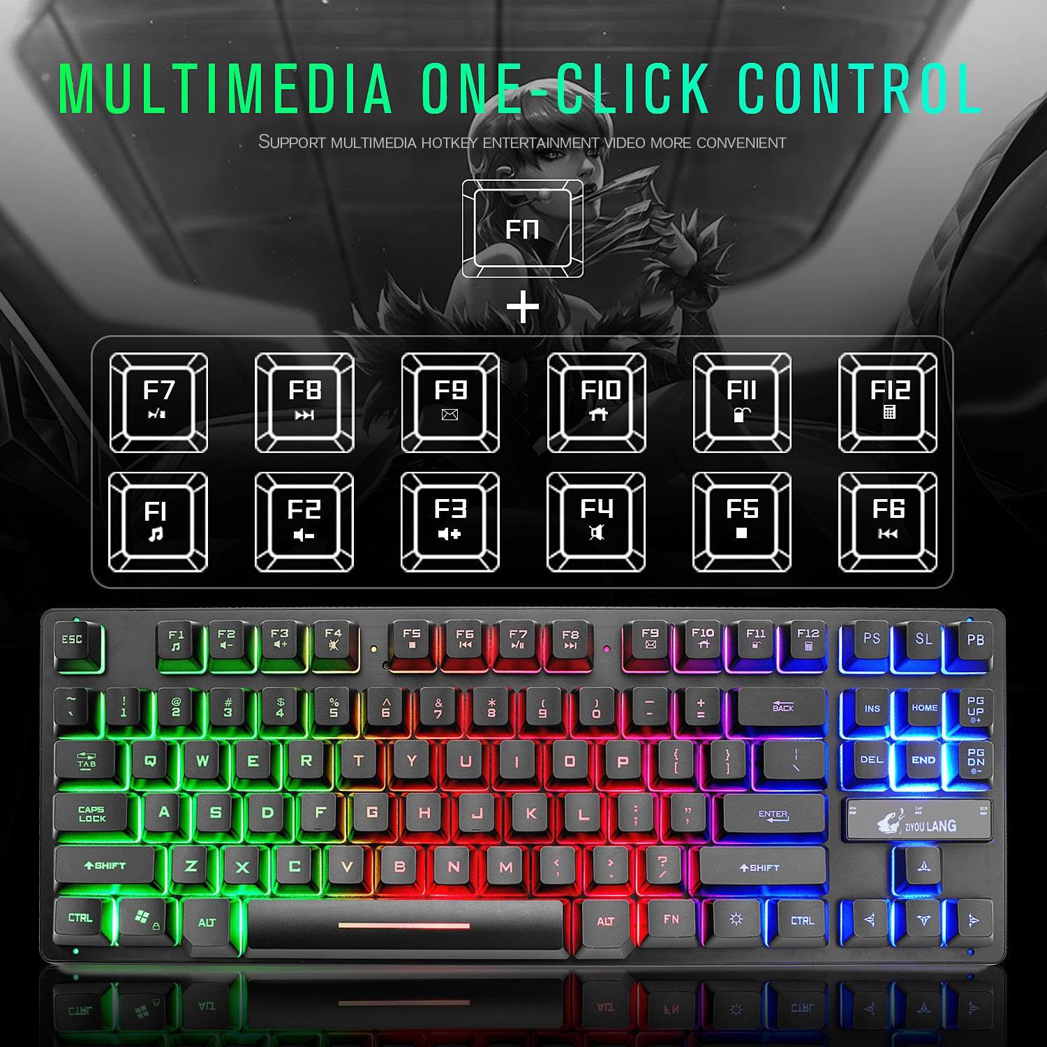 "Electronic Games Mechanical Keyboard Notebook Keyboard - MANDOTOS"