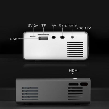 "Home Office T300 Projector HD 1080P Miniature Mini Projector - MANDOTOS"