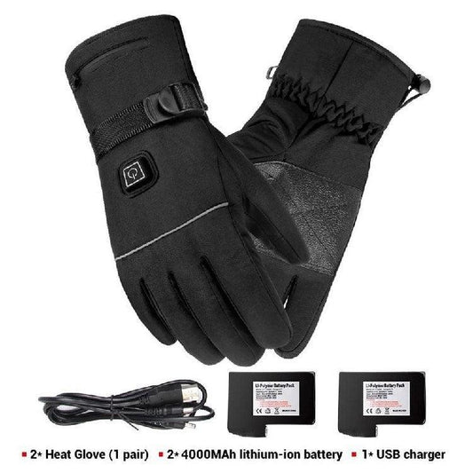 "Winter Electric Heated Gloves Motorcycle Touch Screen Gloves - MANDOTOS"