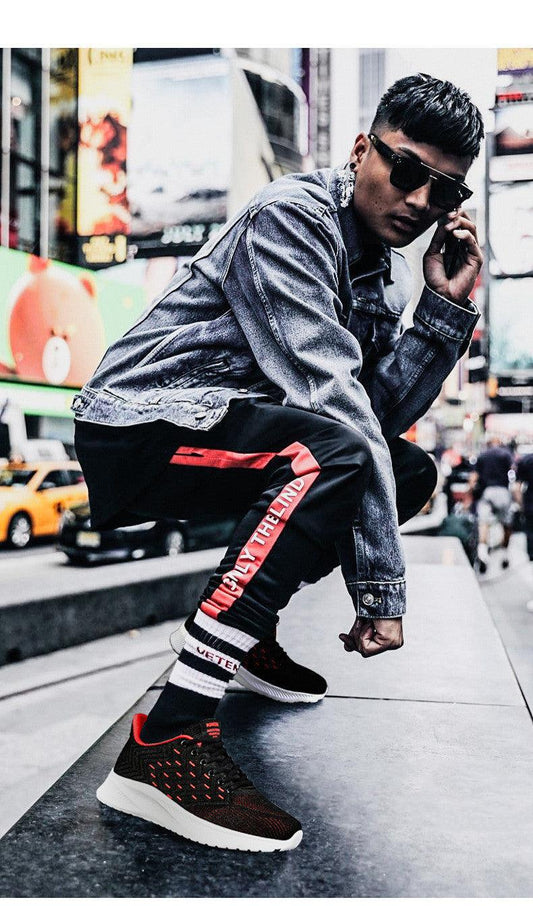 "Sports Flying Woven Cold Sticky Ultralight Casual Running Shoes - MANDOTOS"