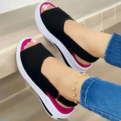 "Velcro Casual Summer Women Sandals Fish Mouth Sandals - MANDOTOS"