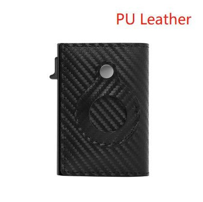 "Rfid Card Holder Men Wallets Money Bag Male Black Short Purse Small Leather Slim Wallets Mini Wallets For Airtag Air Tag - MANDOTOS"