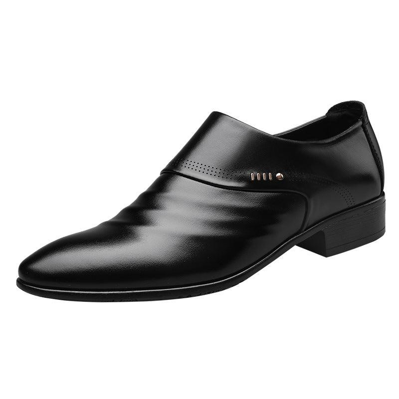 "Casual pointed toe shoes men leather shoes men - MANDOTOS"