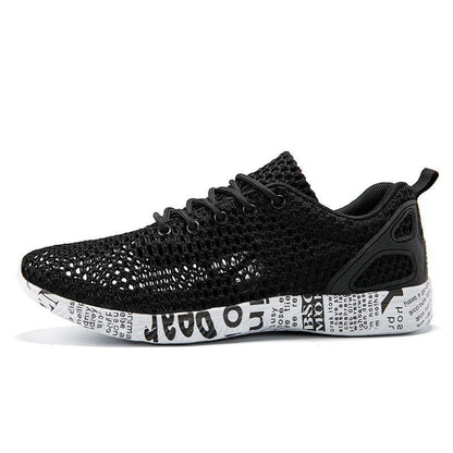 "Casual Men's Shoes Breathable Sneakers Match Hollow Lace Board Shoes - MANDOTOS"