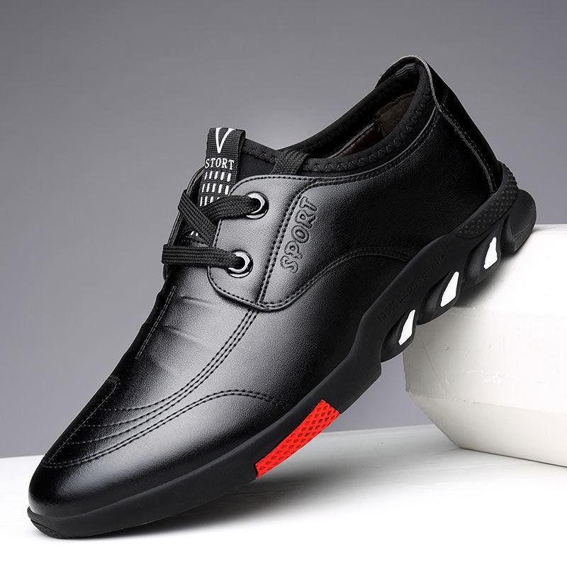 "Leather Shoes Mens Leather Spring New Mens Business - MANDOTOS"
