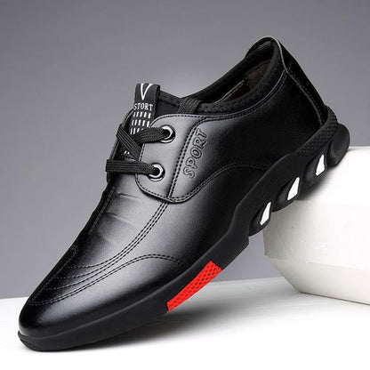 "Leather Shoes Mens Leather Spring New Mens Business - MANDOTOS"