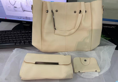 "European and American fashion single shoulder Messenger bag ladies three-piece tassels mother bag - MANDOTOS"