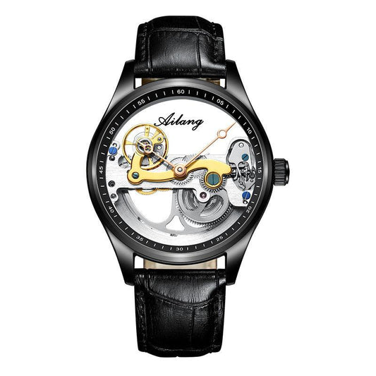 "Automatic Mechanical Watch Creative Hollow Male Watch Generation Silicone Band Watch - MANDOTOS"