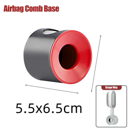 "Self Cleaning Hair Brush For Women One-key Cleaning Hair Loss Airbag Massage Scalp Comb Anti-Static Hairbrush - MANDOTOS"