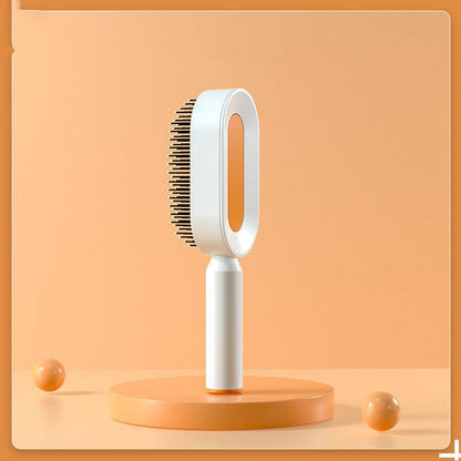 "Self Cleaning Hair Brush For Women One-key Cleaning Hair Loss Airbag Massage Scalp Comb Anti-Static Hairbrush - MANDOTOS"
