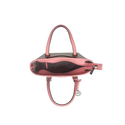 "Michael Kors Ole Jet Set Travel Small Women'S Pvc With Leather One-Shoulder Tote Bag - MANDOTOS"