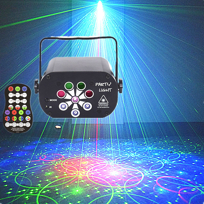 "Dynamic LED Stage Light Laser Projector with Voice Control - MANDOTOS"