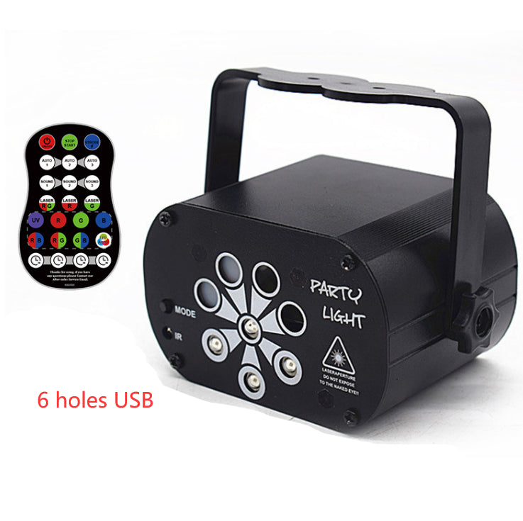 "Dynamic LED Stage Light Laser Projector with Voice Control - MANDOTOS"