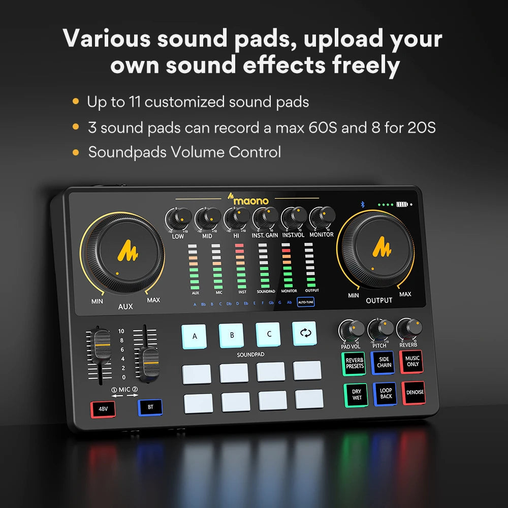 "Maono AME2 All-in-One Audio Interface & Podcast Studio - MANDOTOS"