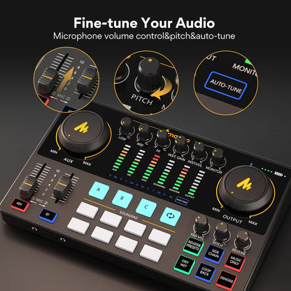 "Maono AME2 All-in-One Audio Interface & Podcast Studio - MANDOTOS"