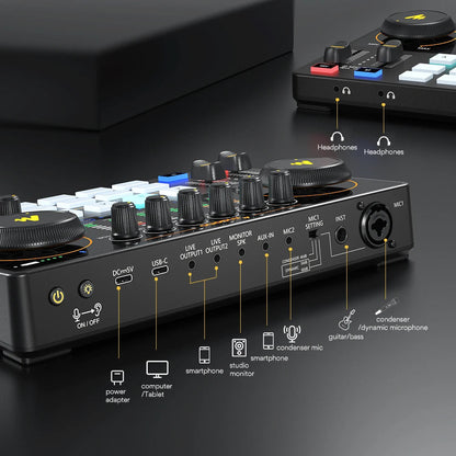 "Maono AME2 All-in-One Audio Interface & Podcast Studio - MANDOTOS"