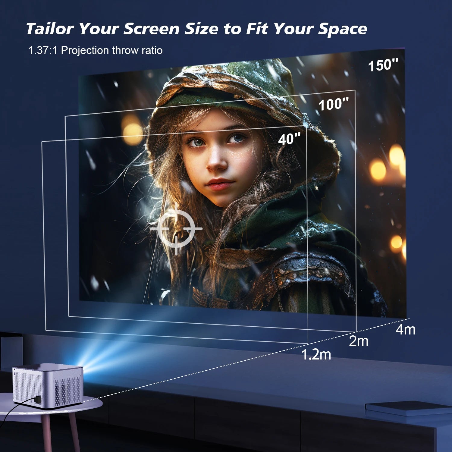 "Magcubic HY350 Pro 4K Smart Projector - Elevate Your Home Cinema Experience - MANDOTOS"