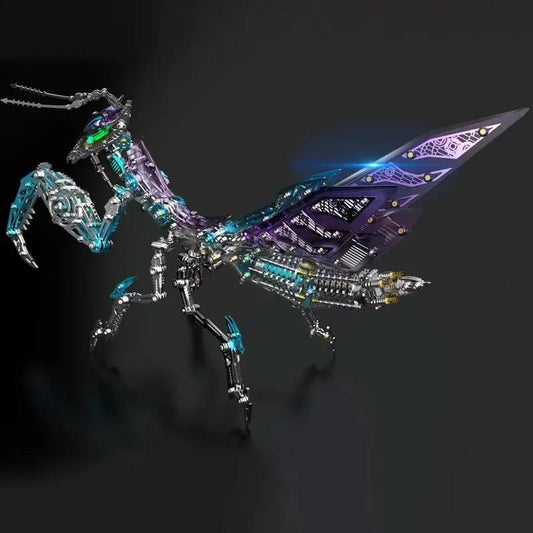 "New Mechanical Praying Mantis Metal DIY Punk Praying Mantis Stainless Steel Insect Assembly 3D Puzzle for Adult and Children - MANDOTOS"
