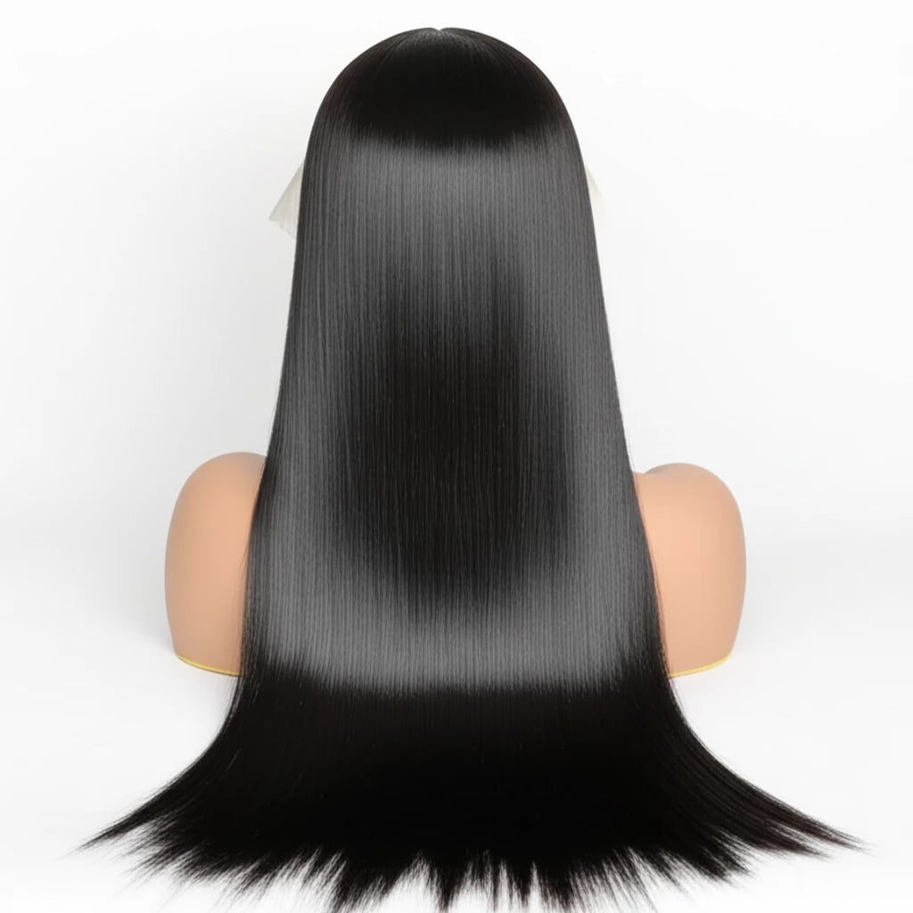 "Full Lace Head Cover with Real Hair - Customizable Elegance - MANDOTOS"