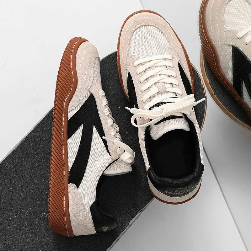 Men's Breathable Canvas Sports Shoes - Lightweight Outdoor Trainers - MANDOTOS