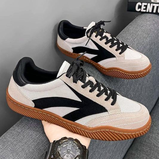 Men's Breathable Canvas Sports Shoes - Lightweight Outdoor Trainers - MANDOTOS