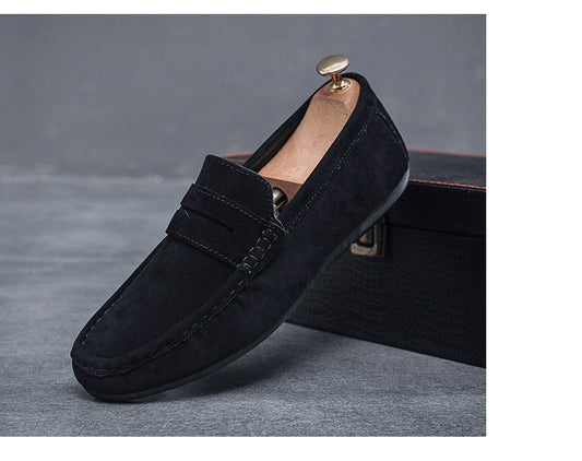 "Stylish Men's Casual Flat Leather Shoes - MANDOTOS"