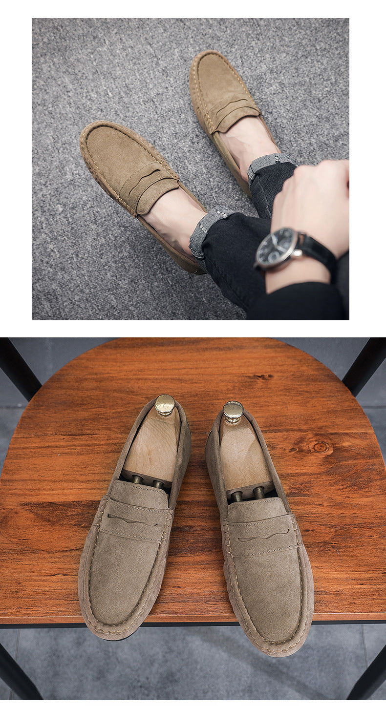 "Stylish Men's Casual Flat Leather Shoes - MANDOTOS"