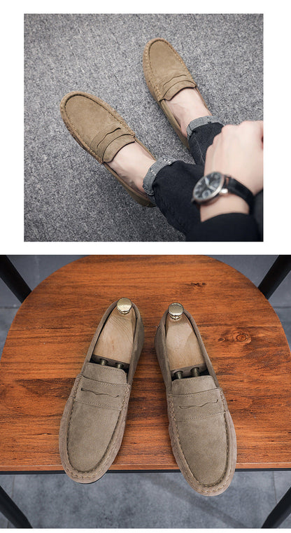 "Stylish Men's Casual Flat Leather Shoes - MANDOTOS"