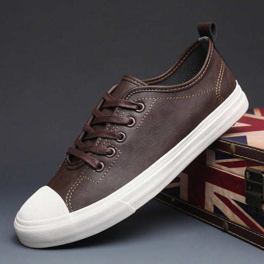 "Men's Spring Tide Leather Casual Shoes - MANDOTOS"