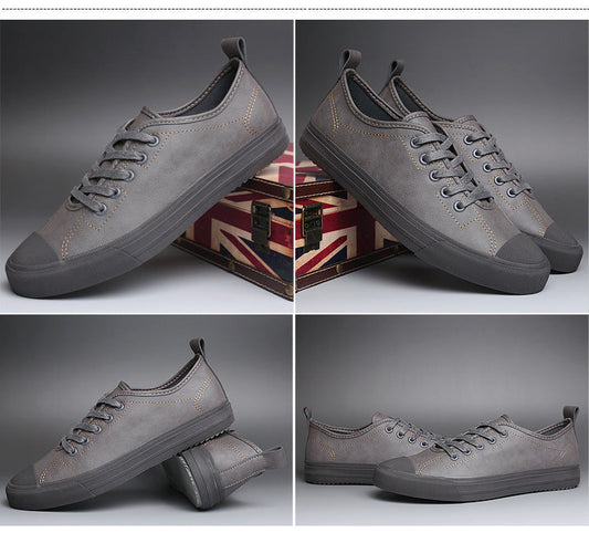 "Men's Spring Tide Leather Casual Shoes - MANDOTOS"