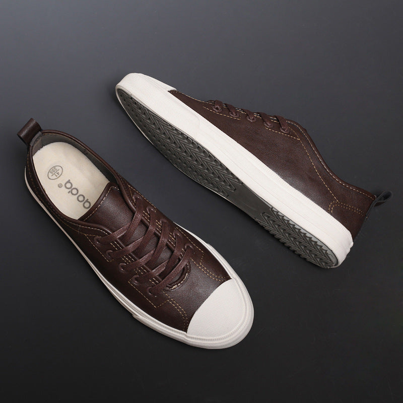 "Men's Spring Tide Leather Casual Shoes - MANDOTOS"