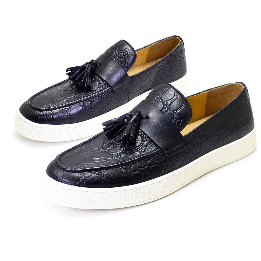 "Men's Casual Leather Flats – Style Meets Comfort - MANDOTOS"