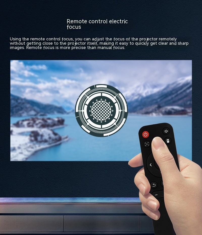 "T07 Full HD Smart Projector - 320 ANSI Lumens Brightness - MANDOTOS"