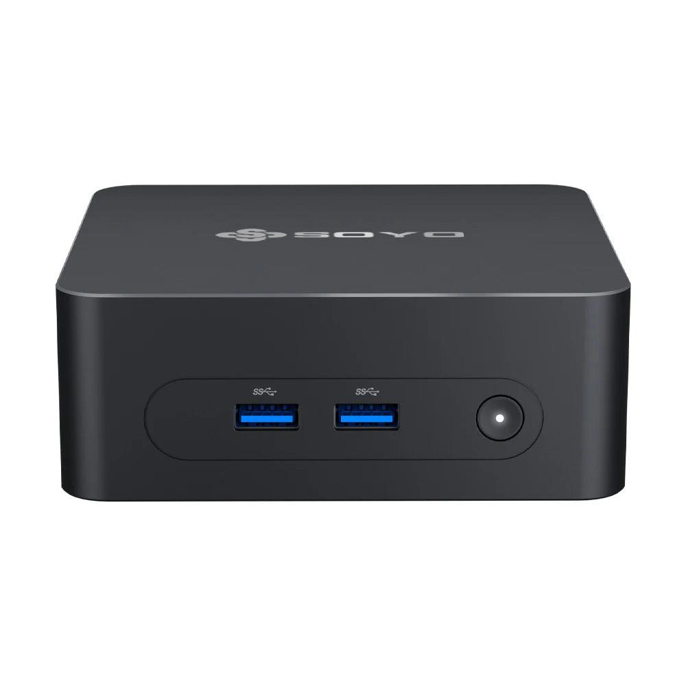 "SOYO M2 PLUS 2 Mini PC Intel Alder Lake N100 Windows 11 Pro Mini PC 16GB DDR4 512GB PCIe M.2 SSD WiFi 5 BT5.0 Desktop Computer - MANDOTOS"