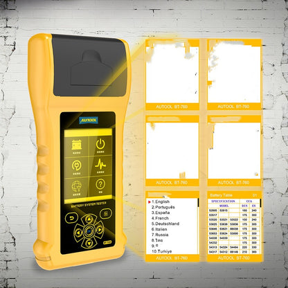 "Autool BT760 High-Accuracy Vehicle Battery Tester 12V/24V - MANDOTOS"