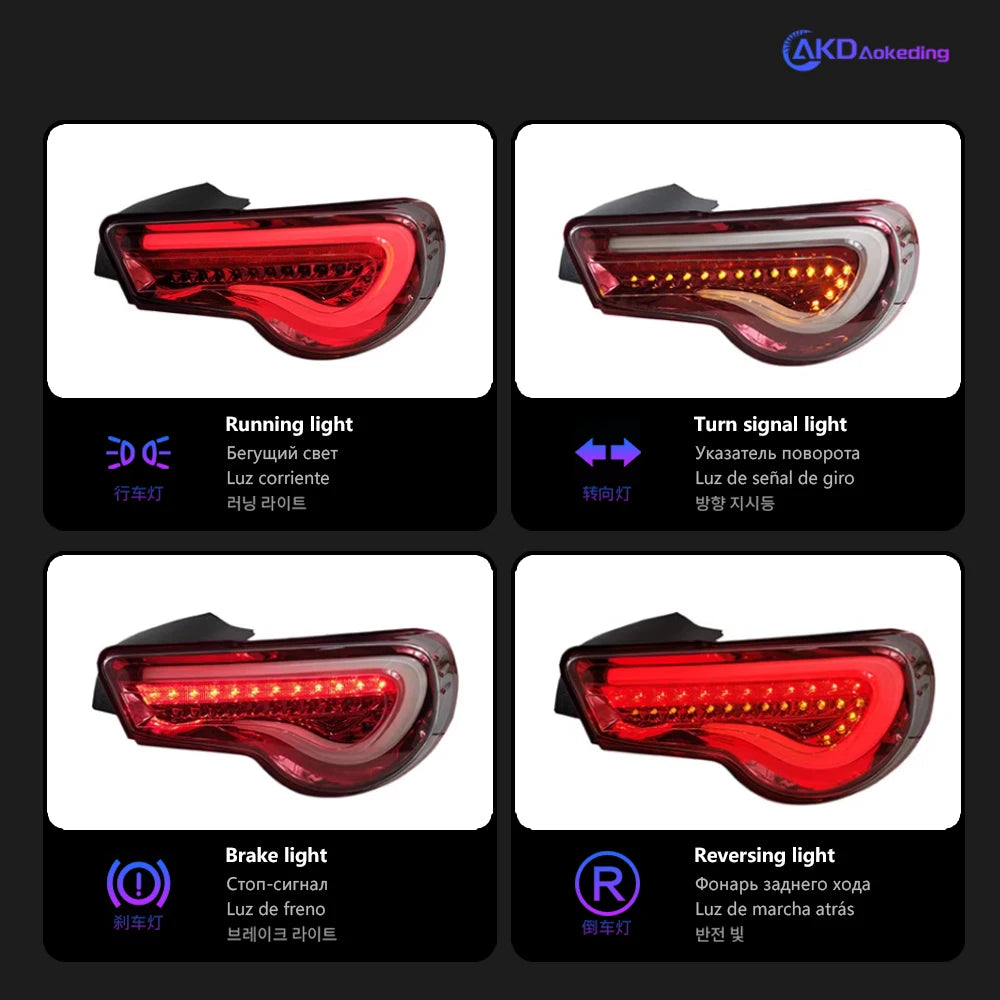 "Elevate Your Ride: AKD LED Tail Lights for Toyota 86 & Subaru BRZ - MANDOTOS"