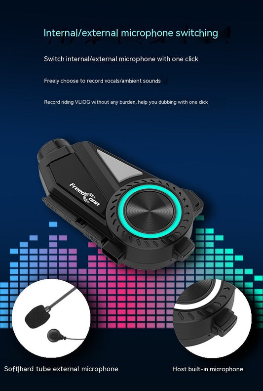 "R3 Motorcycle Helmet Intercom Bluetooth Headset & Driving Recorder - MANDOTOS"