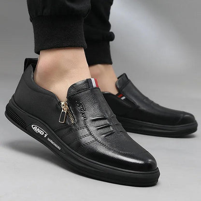 Men's Genuine Leather Loafers: Luxurious Comfort & Style - MANDOTOS
