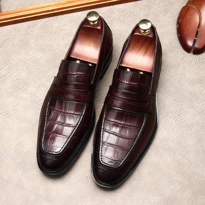 "Sophisticated Genuine Leather Business Shoes for Men - MANDOTOS"