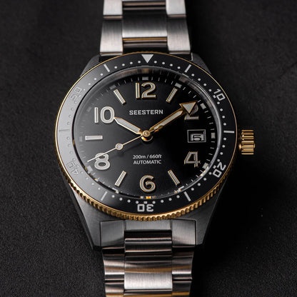 "S434 Men's Automatic Diver Watch - NH35A Movement with BGW9 Luminescence - MANDOTOS"