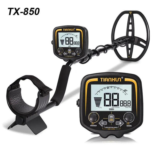 "TX-850 Metal Detector Underground Professional Depth 2.5m Scanner Search Finder Gold Detector Treasure Hunter Pinpointer 11inch - MANDOTOS"